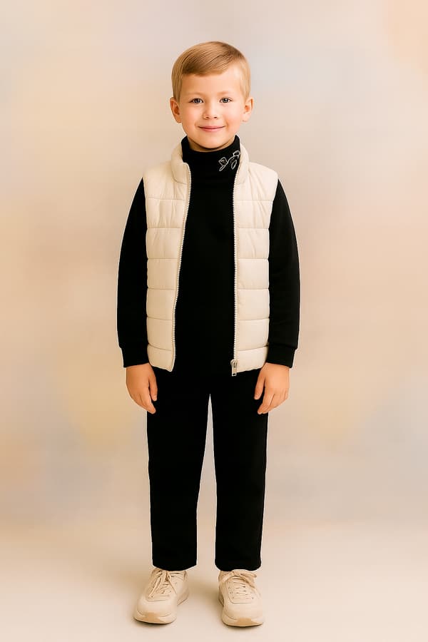 Børne TURTLENECK 140 SWEATSHIRT Børne T-SHIRT BLUSE med print SORT