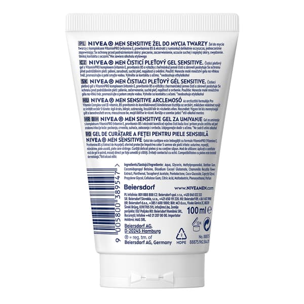 389547 NIVEA MEN Sensitive ansigtsvask gel