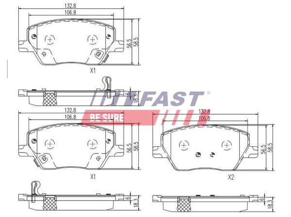 FRAMBROMSBELÄGG FT29169 FAST