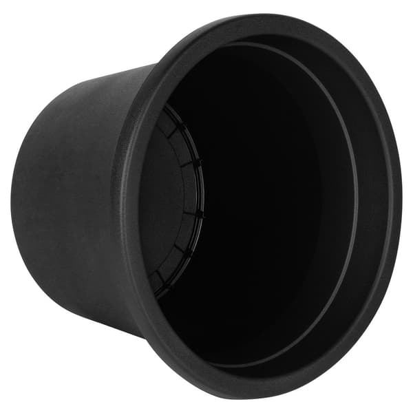 plastträdgårdskruka svart rund 39 cm