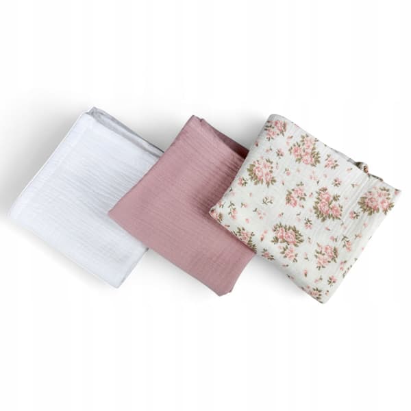 Plumeri Muslin Bleer Sæt med 3 Farver 70x70 cm