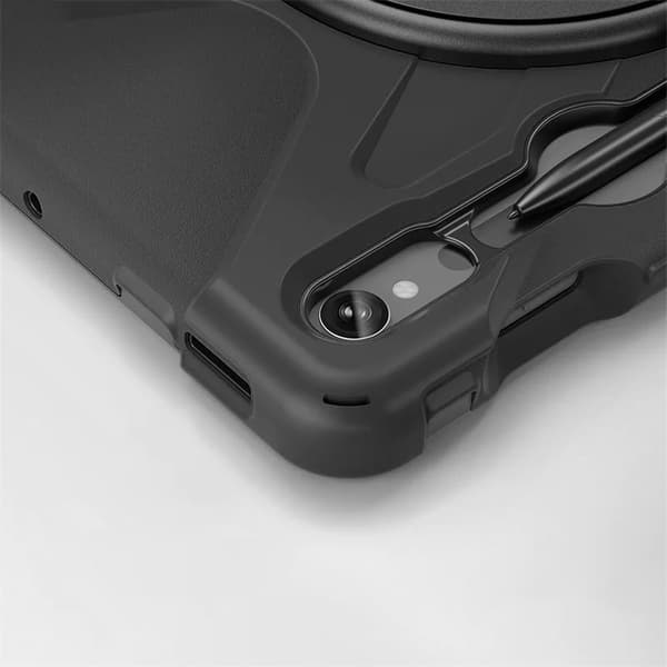 Panseretui med holder og strop til Galaxy Tab S9/ S9 FE (sort)