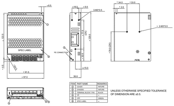 Skiftestrømforsyning PMT-12V100W2BA