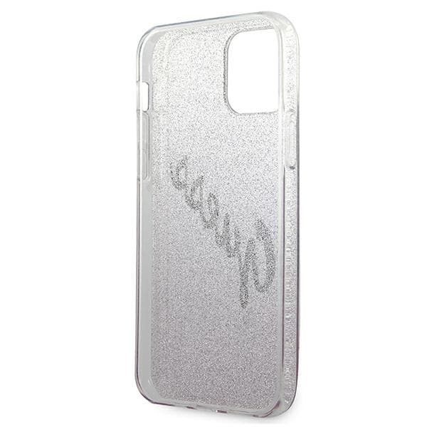 Guess GUHCP12SPCUGLSPI iPhone 12 mini 5.4 pink/pink hårdt cover Glitter Gradient Script