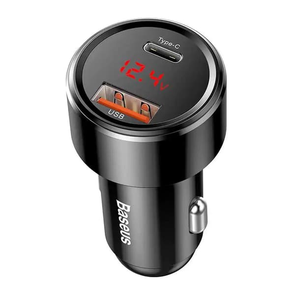 Baseus Magic USB + USB-C QC 4.0 PD 45W Billaddare (Svart)