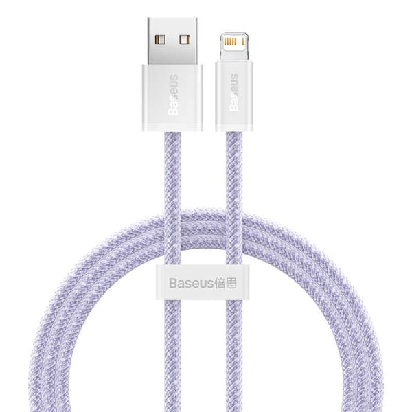 Baseus Dynamic 2 USB till Lightning-kabel, 2.4A, 1m (Lila)