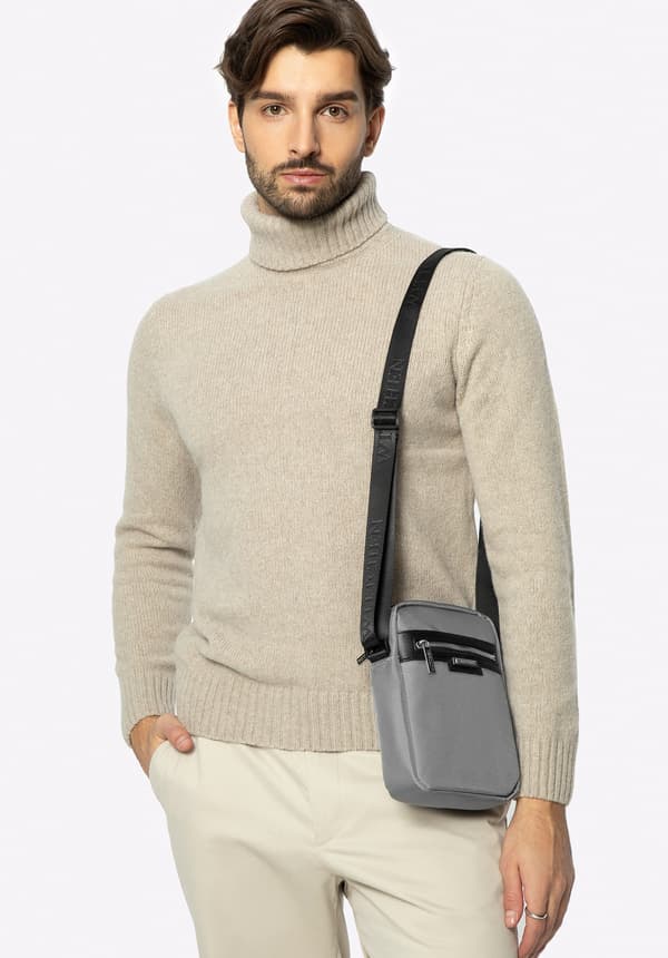 Wittchen Herr Klassisk Grå Messengerbag, Grå Polyester