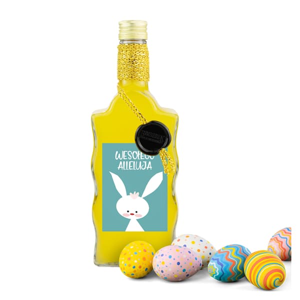 10x EASTER WAVE flasker 500ml dekoreret til likør, tinktur, juice, gave