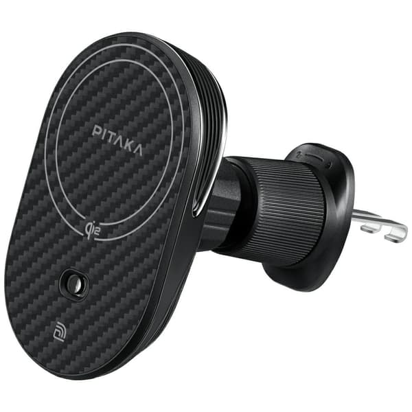 PITAKA MagEZ Pro 2 Qi2 15W NFC Magsafe trådløs bilopladerholder, sort, grå