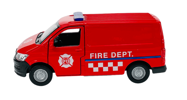 Welly VW Transporter T6 VAN palokunta 1:34