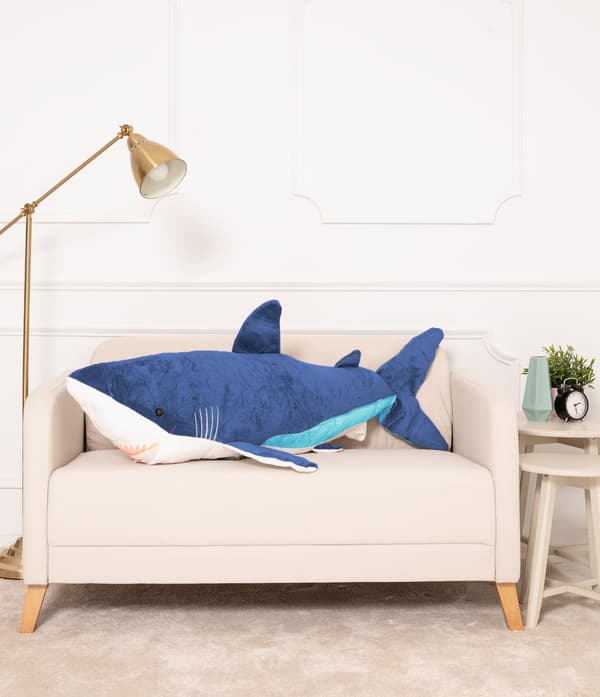 Teddy Bear Gustaw Shark ADI blå 130cm
