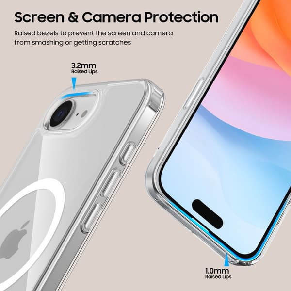 TECH-PROTECT FLEXAIR HYBRID MAGSAFE IPHONE 16E KLAR