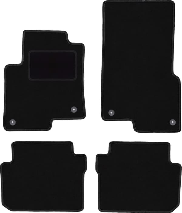 Komplet sæt velour gulvmåtter til Smart ForFour I hatchback (2004-2007)