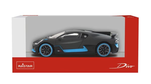 Rastar - Bugatti Divo blå og sort 1:43 - 64000