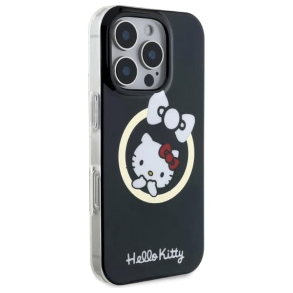 Hello Kitty IML Fun Bow MagSafe - iPhone 16 Pro-skal (svart)