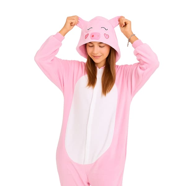 Kigurumi-pyjamas Rosa Gris XXL: 185 - 195 cm