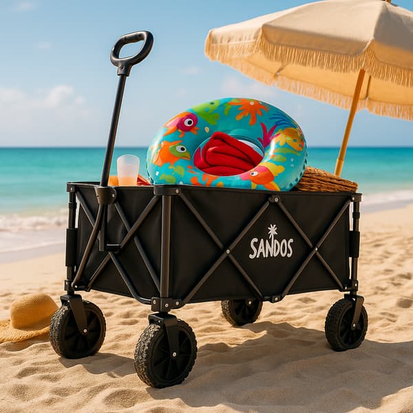 Strandvogn 100 kg foldbar campingturist til ferier