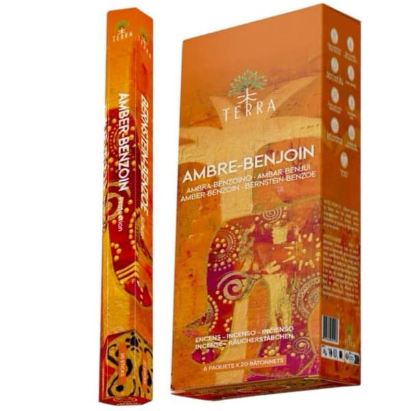 Terra Amber Benzoine røgelsespinde 20 stk.