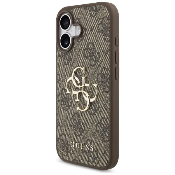 Guess 4G-skal med stor logotyp till iPhone 17 – brunt