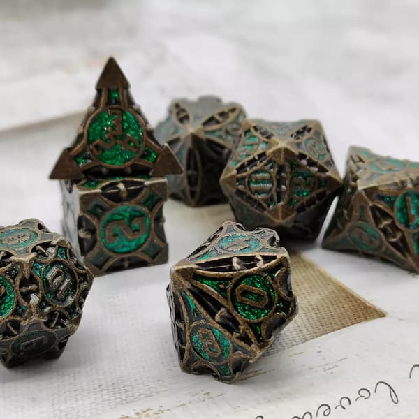 Forest Portal RPG -noppasarja, 7 metallinoppaa