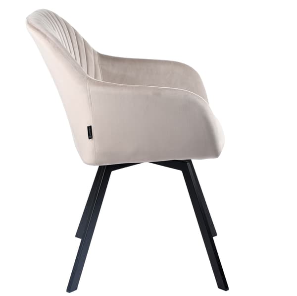 PANKO 2 klädd snurrstol, beige sammet