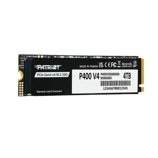 Patriot P400 V4 4TB M.2 2280 PCI-E Gen4 NVMe SSD