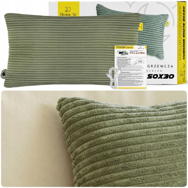 GREEN CUSHION 50X30 sähkölämmitystyyny
