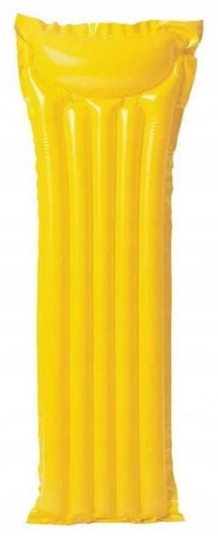 Oppustelig bademadras 183 x 69 cm gul