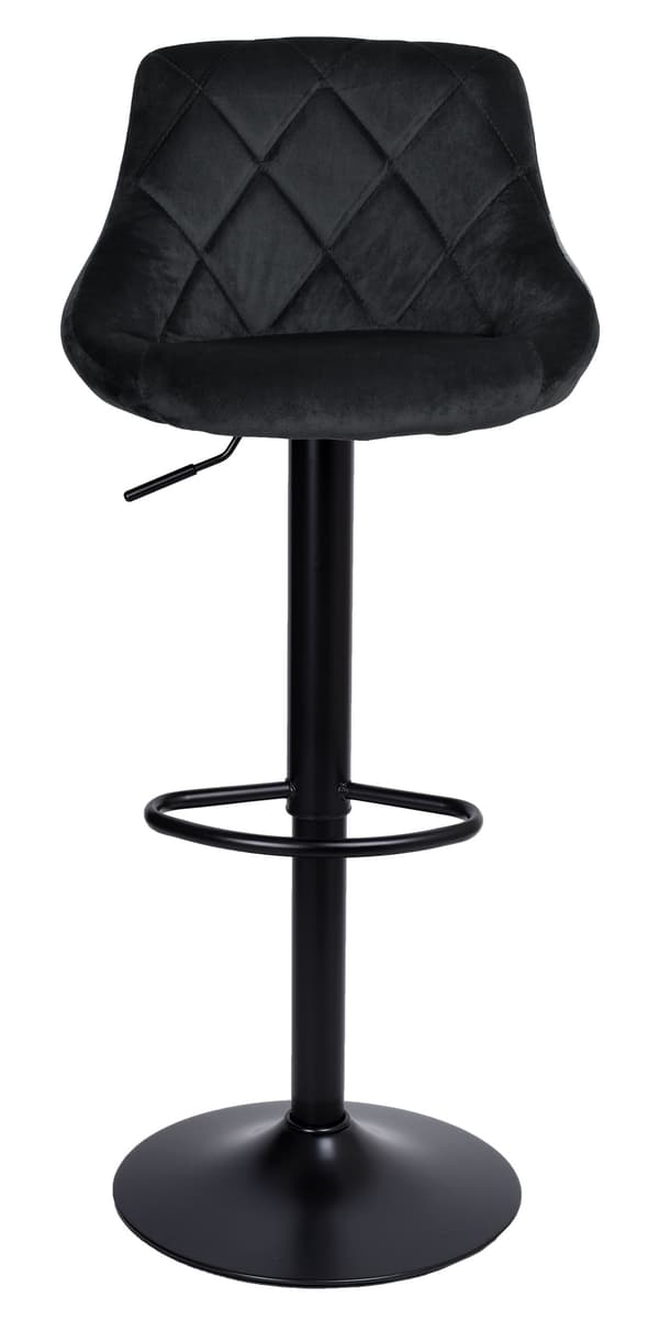 Cydro Black barstol, svart sammet