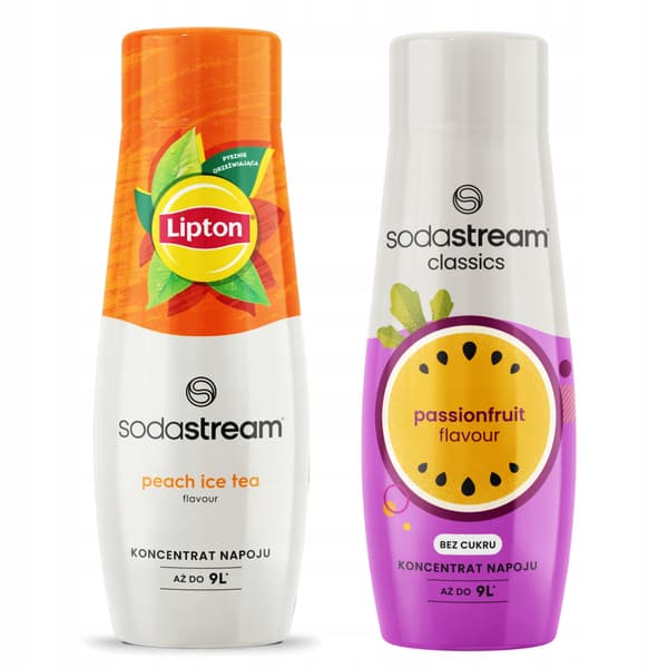 2x Lipton Iste Persika Sodastream Sirap Sockerfri