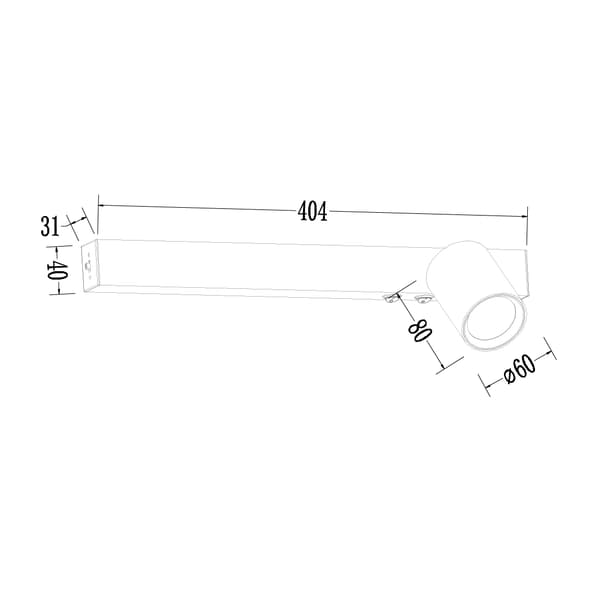 Vägglampa Magnet LED Vit Milagro ML1128