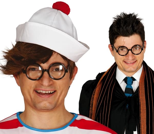 Harry Potter Sorte Troldmandsbriller Runde Nørd