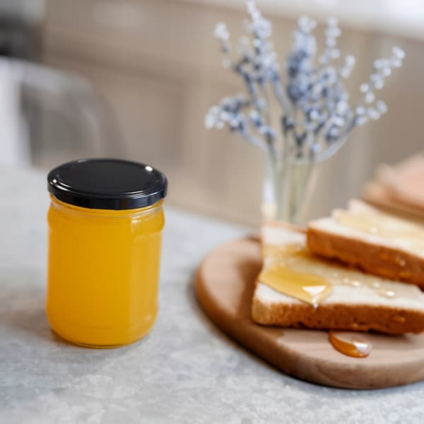 40x glaskrukker, 450 ml, til marmelade, agurker, paté, honning, peberfrugter
