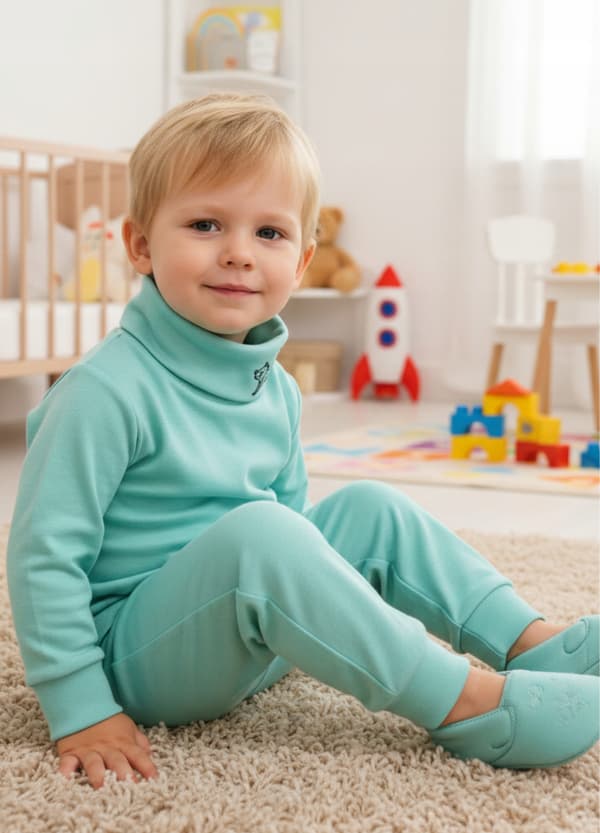 Barn TURTLENECK 104 SWEATSHIRT Barn T-SHIRT med tryck MINT