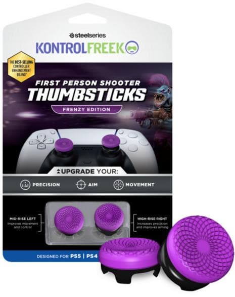 STEELSERIES KontrolFreek FPS Frenzy PS5 Controller Covers 6100-PS5 Lilla-Sort