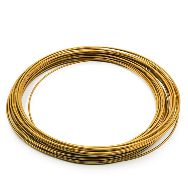 Metalkransbøjle - guld - 40 cm