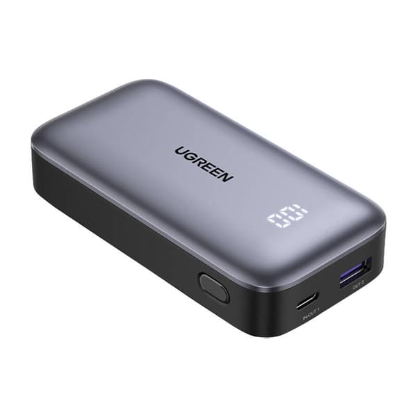 Powerbank 10000mAh Ugreen Nexode PB502, USB + USB-C, 30W PD (Sort)