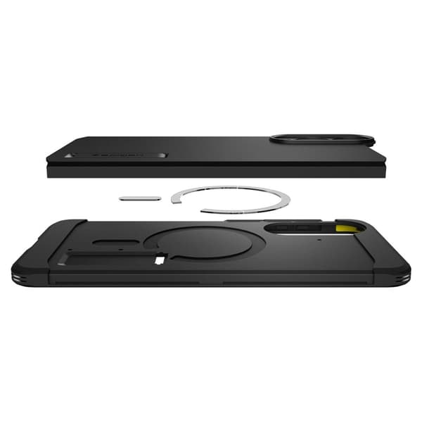 Spigen Tough Armor MagSafe - Etui til Samsung Galaxy S25 Edge (Sort)