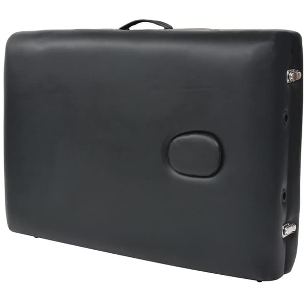 vidaXL foldbar massagebriks 10 cm tyk 2-zoner sort