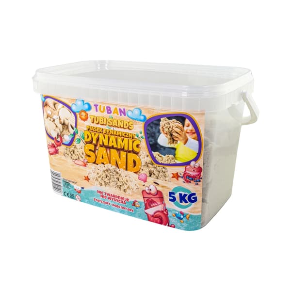 Dynamisk sand - naturligt - ÆSKE 5 kg