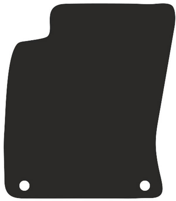 polyamid førermåtte til Audi A8 D3 sedan 2002-2009 gummibelagt førermåtte