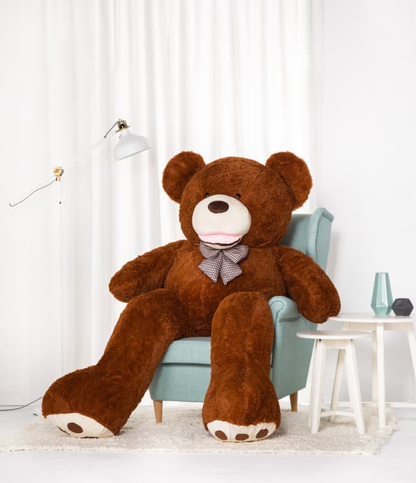 Teddy Amigo 190cm - mörkbrun