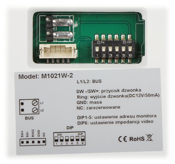 INTERN PANEL M1021W-2 VIDOS