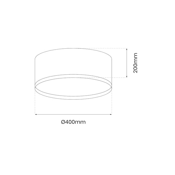 Loftlampe Rondo LED sort Milagro ML7070