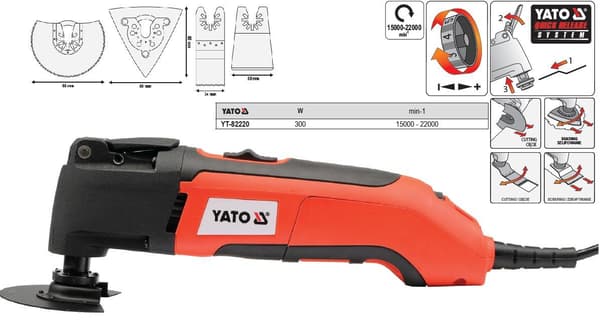 YATO 300W MULTIVÆRKTØJ YT-82220