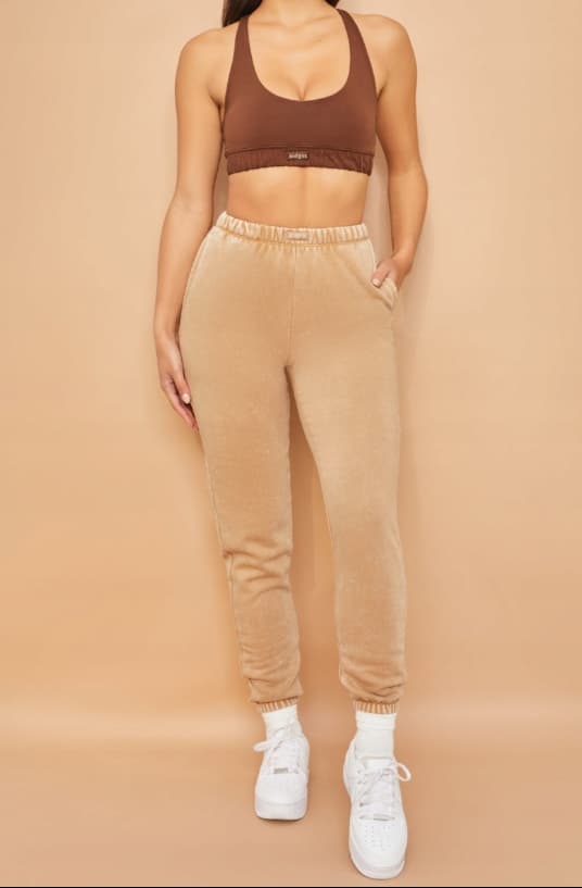 BO+TEE beige afslappede joggingbukser S 0A9F3_A* S 0_9 T3A