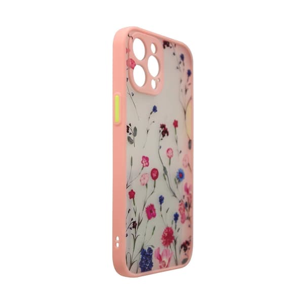 Design Case iPhone 12 Pro Max cover med lyserøde blomster