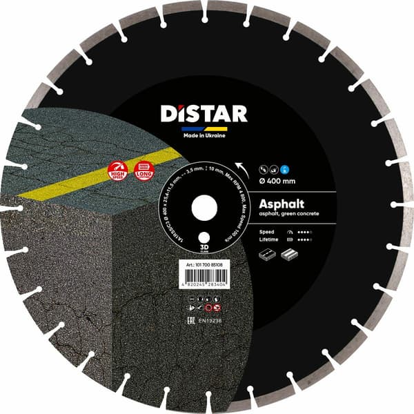 DISTAR ASFALT DIAMANTBLAD 400 x 3,5/2,5 x 25,4 mm