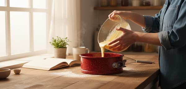 Lille kageform, bageplade, rund, rød, Ø 12 cm, mini