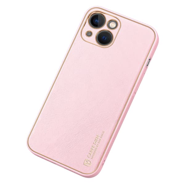 Dux Ducis Yolo iPhone 14 Plus cover elegant pink kunstlæder